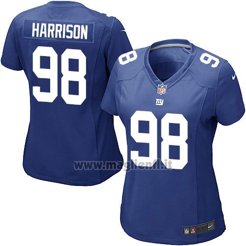Maglia NFL Game Donna New York Giants Harrison Blu
